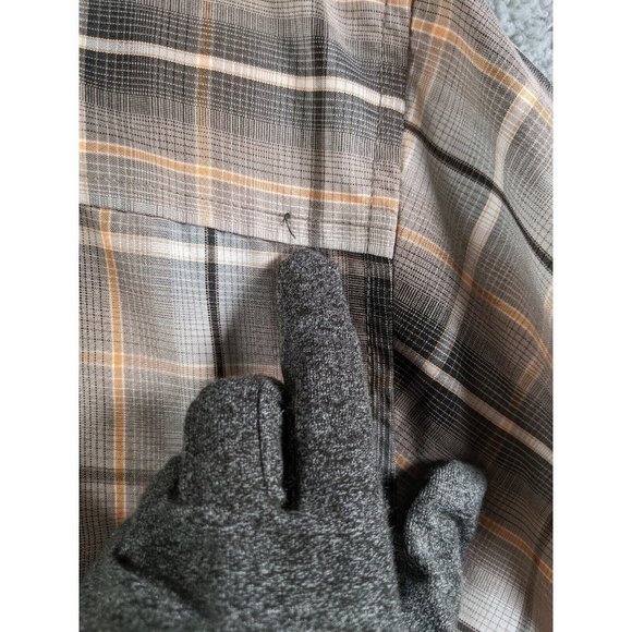 Royal Robbins Shirt Mens XL Button Up Short Sleeve Plaid Poly Modal Contemporary - Picture 9 of 13